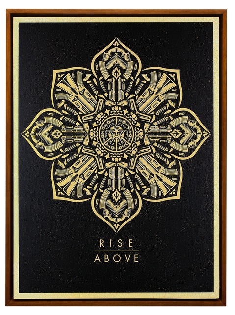 Shepard Fairey (OBEY), ‘RISE ABOVE CALIBER’, 2016, Rush Philanthropic Arts Foundation Benefit Auction