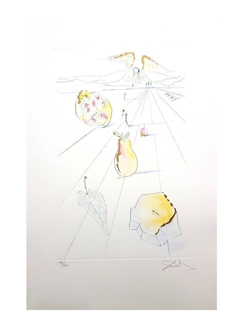 Salvador Dalí, ‘Aquatint "Fruits of The Hill" by Salvador Dali’, 1971, Galerie Philia
