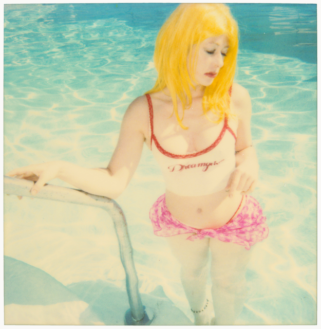 Stefanie Schneider, ‘Max in Pool’, 1999, Photography, Analog C-Print, enlarged and hand-printed by the artist Stefanie Schneider on Fuji Crystal Archive Paper, based on a Stefanie Schneider expired Polaroid, Instantdreams