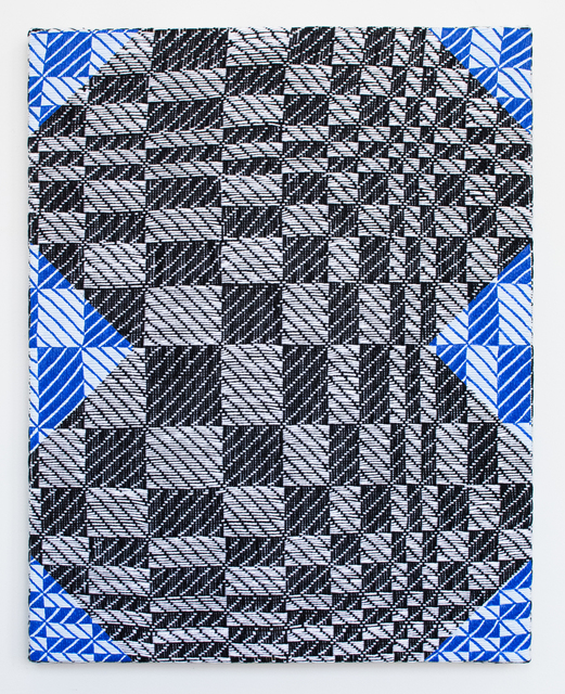 Samantha Bittman, ‘Untitled’, 2019, Painting, Acrylic on hand woven textile, Morgan Lehman Gallery