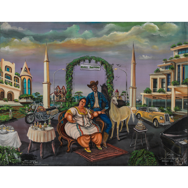 Richard Onyango, ‘Happy birthday Teighlor and me (from the Large Ladies series)’, 2009-2019, PIASA