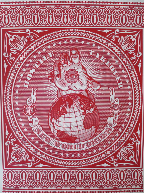 Shepard Fairey, ‘Hostile Takeover’, 2007, AYNAC Gallery