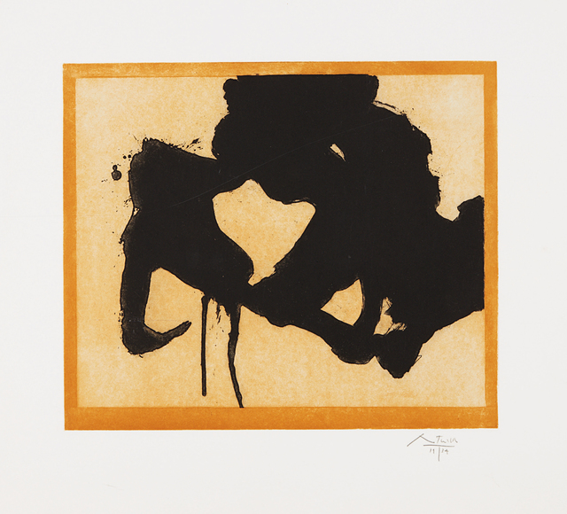 Robert Motherwell, ‘At the Edge’, 1948, Print, Etching and aquatint in colors, on Auvergne à la Main Richard de Bas handmade paper, with full margins, Phillips