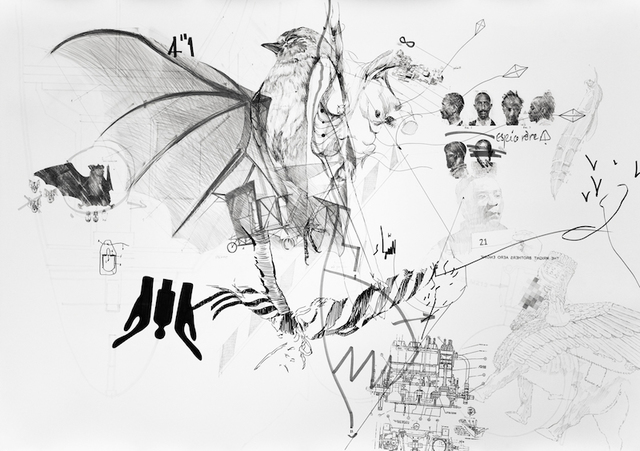 Nidhal Chamekh, ‘Le Battement des Ailes A’, 2017, Selma Feriani Gallery
