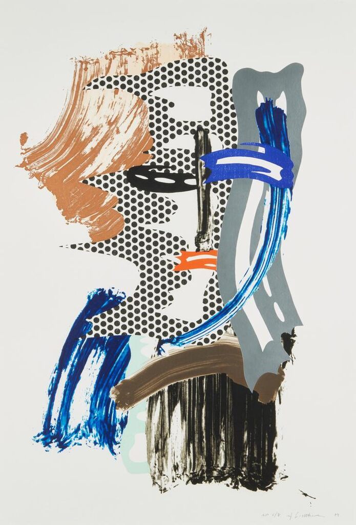 Roy Lichtenstein - The Mask, from the Brushstroke Figures series