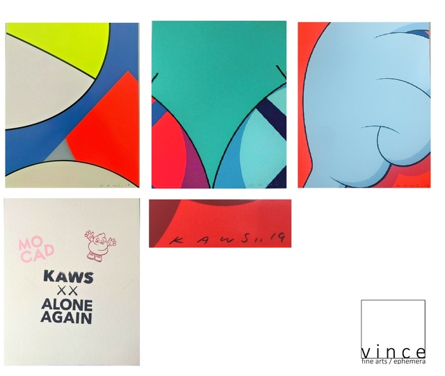 KAWS, ‘Set of 4, "Alone Again", 2019, Signed/Dated Editions for The Museum of Contemporary Art Detroit Exhibition May 8-2019.’, 2019, VINCE fine arts/ephemera
