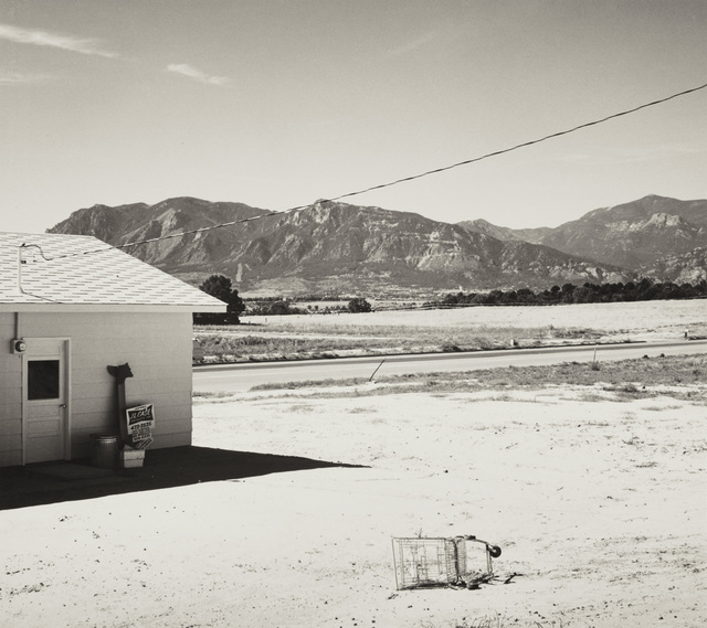 Robert Adams (b.1937), ‘Tract home and abandoned shopping cart. Colorado Springs, Colorado’, 1968-1971, Photography, Gelatin silver print., Phillips