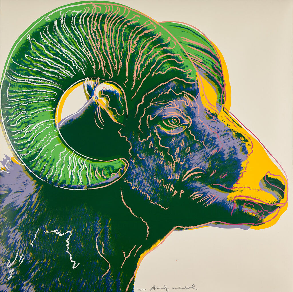 Andy Warhol - Bighorn Ram, from Endangered Species (F. & S. 302)