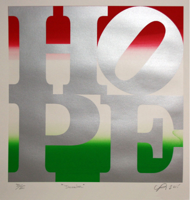 Robert Indiana, ‘HOPE’, December 2015, Oblong Contemporary