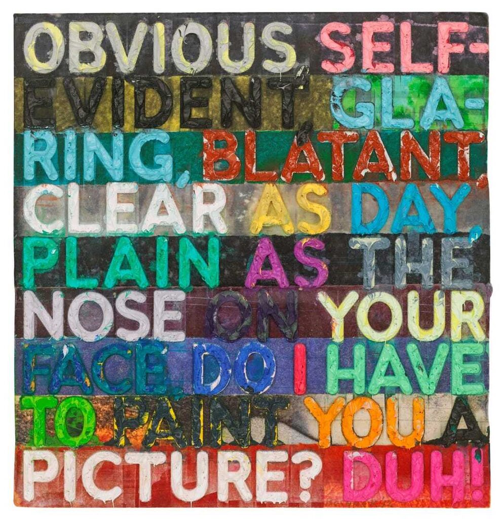 Mel Bochner - Obvious