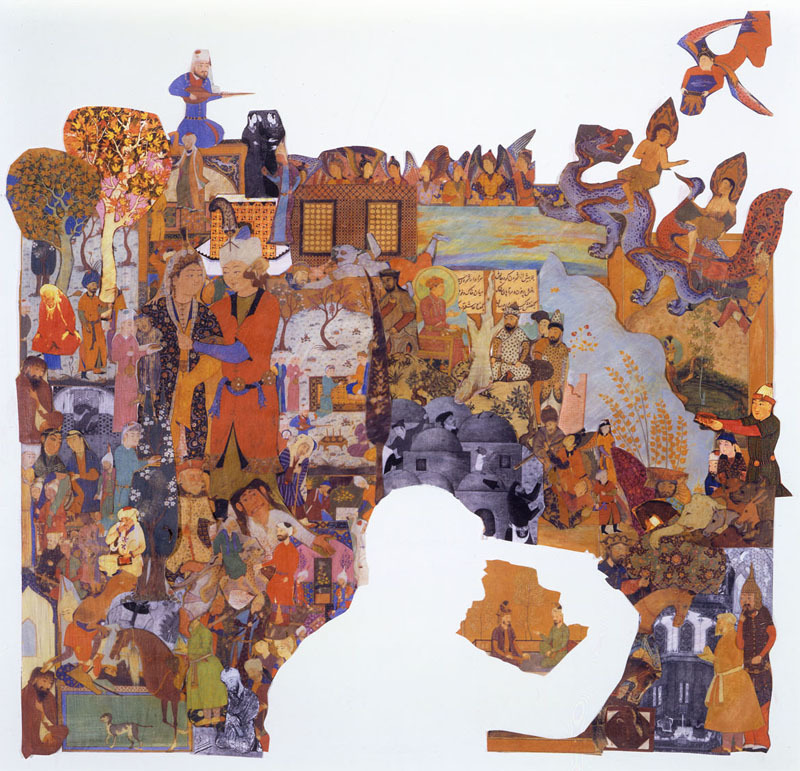 Andisheh Avini - Untitled - 2006 - Collage su cartone - Papercollage on paperboard - cm 43x44 Andisheh Avini - Untitled - 2006 - Collage su cartone - Papercollage on paperboard - cm 43x44