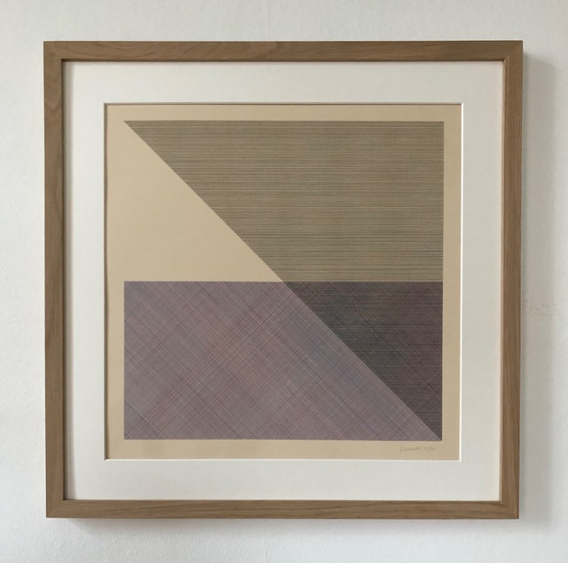 Sol LeWitt, ‘Eight Squares with a Different Color in Each Half Square (Divided Horizontally and Vertically), plate #5’, 1980, inch&cm