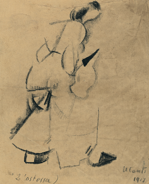 PRIMO CONTI, ‘L'ostessa’, 1917, OSART GALLERY