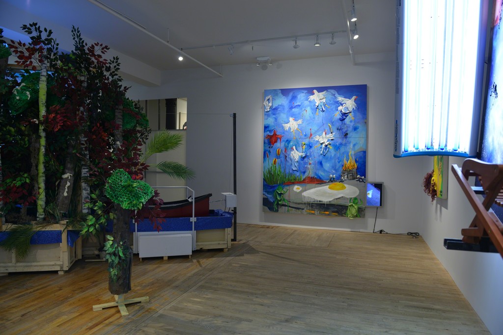 Installation view of Jen Catron & Paul Outlaw's Behold! I teach you the Overman! Installation view of Jen Catron & Paul Outlaw's Behold! I teach you the Overman!