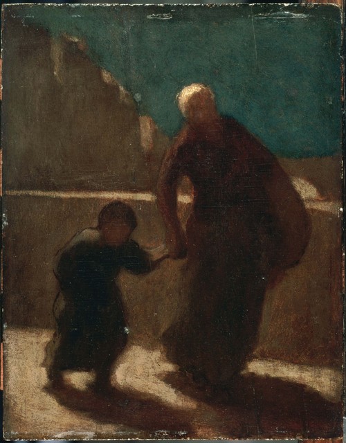 Honoré Daumier, ‘On a Bridge at Night’, Between 1845 and 1848, Phillips Collection