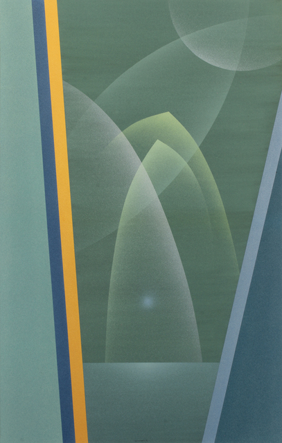 Raymond Jonson, ‘Watercolor No.9, 1948 - Sequence-A Trilogy, Second Vista ’, 1948, Painting, Watercolor on paper, Addison Rowe Gallery