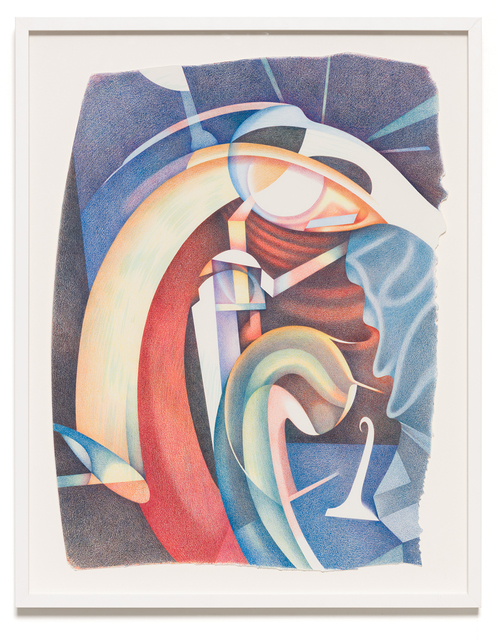 Megan Greene, ‘Hot Stair’, 2019, Drawing, Collage or other Work on Paper, Colored pencil and ink on paper, Carrie Secrist Gallery