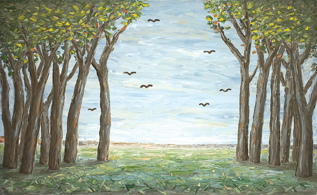 Peter Booth, ‘Painting 2010 (Trees and Birds)’, 2010, Olsen Irwin