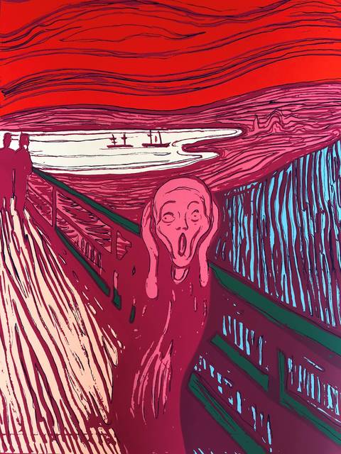 Andy Warhol, ‘The Scream Pink - Sunday B. Morning (After)’, Reproduction, Serigraph, ARTEDIO