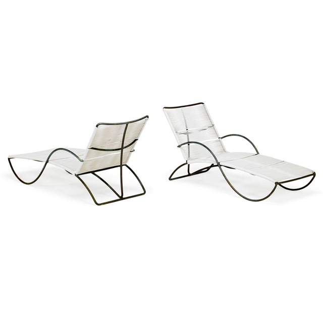Walter Lamb, ‘Pair of Chaises Longues (No. C4700), USA’, 1950s, Rago/Wright