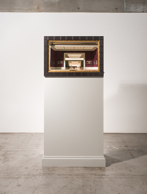 Kenji Sugiyama, ‘Institute of Intimate Museums Outside’, 2015, Sculpture, Mixed Media (picture of past works, board, paper, mirror, frame, acrylic), Standing Pine