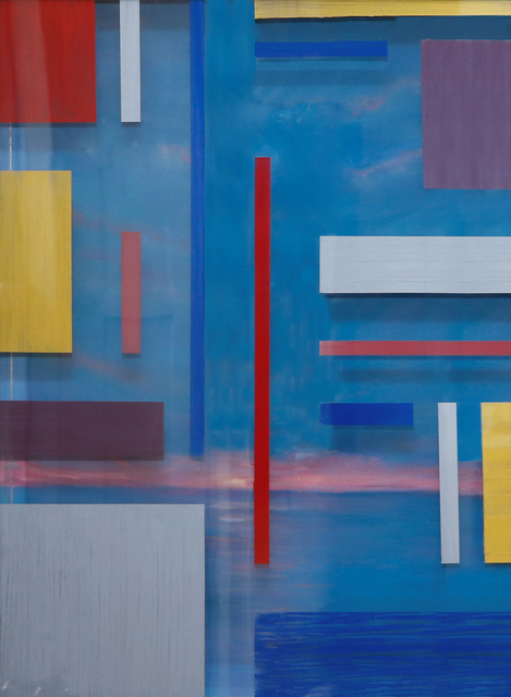 Arica Hilton, ‘REFLETS DANS L’EAU 1 - MAKTUB’, 2020, Mixed Media, Dual Panel Acrylic on Bamboo Paper with acrylic on acrylic, Hilton Asmus