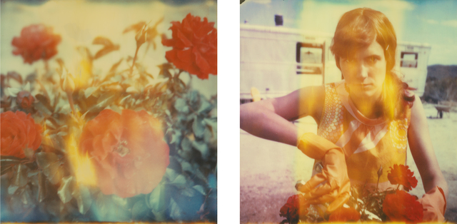 Stefanie Schneider, ‘One Day I'll leave (The Girl behind the White Picket Fence)’, 2013, Photography, 2 digital C-Prints, based on 2 expired Polaroids, not mounted, Instantdreams