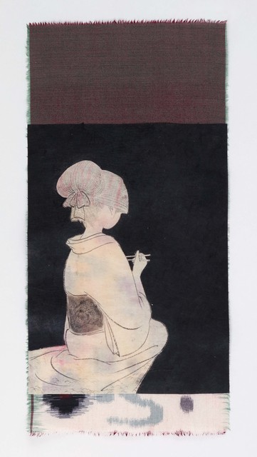 Yamaguchi Ai, ‘karuru’, 2020, Painting, Japanese paper, cloth, sumi ink, acrylic, Mizuma Art Gallery