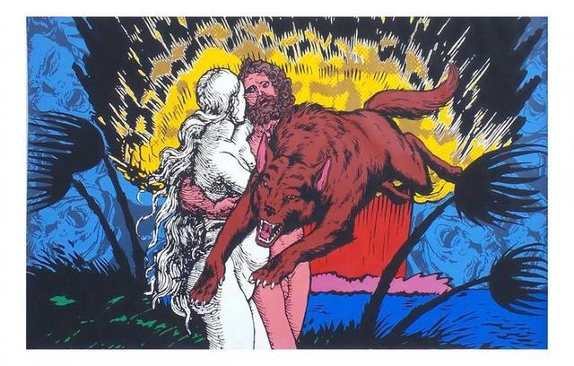 Jerry Kearns, ‘Lost in Paradise, Monumental Huge Pop Art Painting’, 20th Century, Lions Gallery