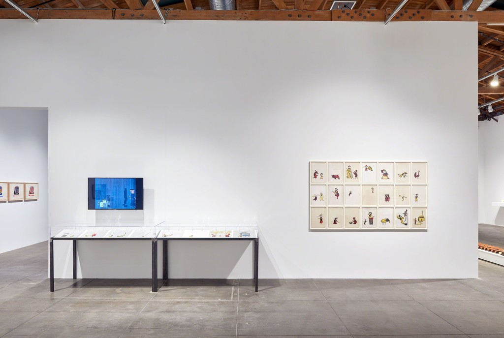 Installation view, ‘Geta Brătescu. The Leaps of Aesop,’ Hauser & Wirth Los Angeles, 17 February – 20 May 2018
© Geta Brătescu
Courtesy The Artist and Hauser & Wirth
Photo: Mario de Lopez Installation view, ‘Geta Brătescu. The Leaps of Aesop,’ Hauser & Wirth Los Angeles, 17 February – 20 May 2018
© Geta Brătescu
Courtesy The Artist and Hauser & Wirth
Photo: Mario de Lopez