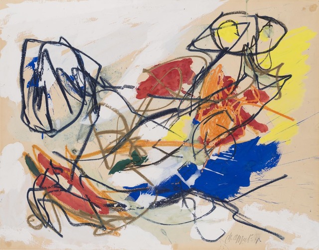 Karel Appel, ‘Rencontre’, 1954, Drawing, Collage or other Work on Paper, Mixed media on paper, Jaski