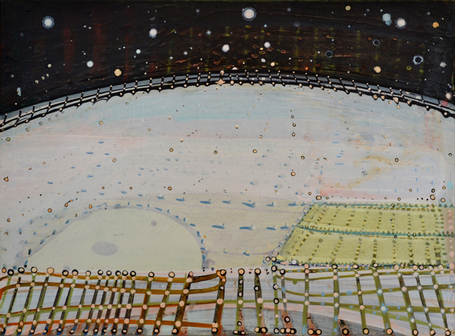 Sharon Horvath, ‘Lunar’, 2005-2012, Painting, Pigment, ink and polymer on paper on canvas, Bookstein Projects