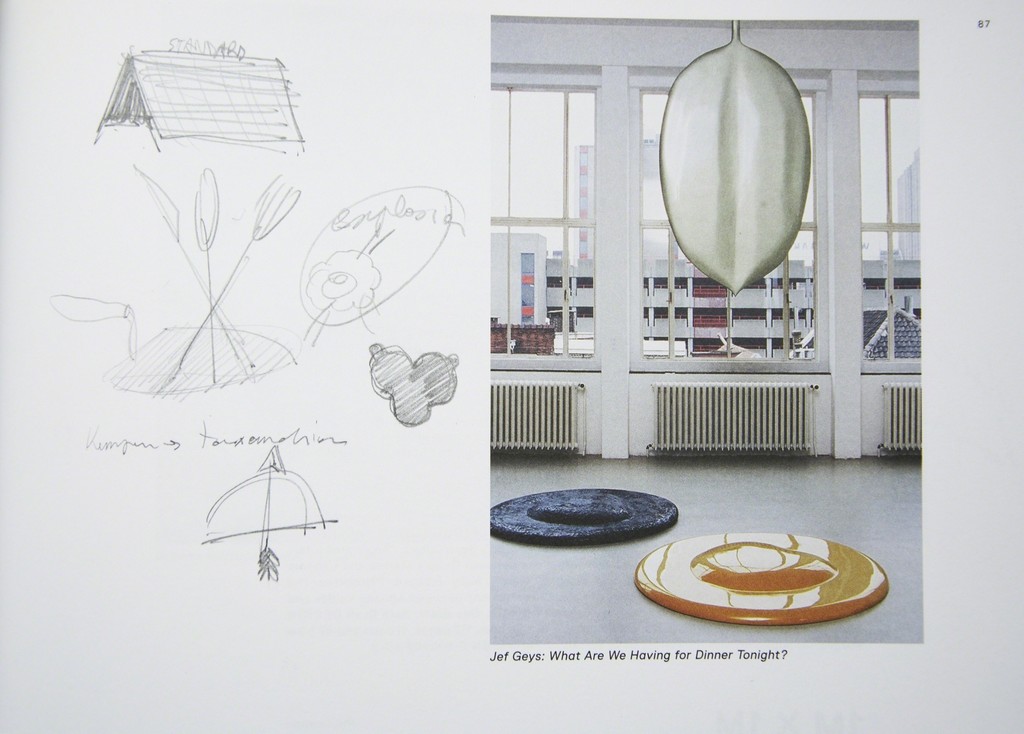 Page from the '20+ Years Witte de With' publication annotated by Kasper Bosmans Page from the '20+ Years Witte de With' publication annotated by Kasper Bosmans