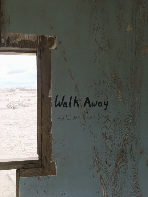 Richard Misrach, ‘“Walk away,” Lucerne Valley, California’, 2017, Photography, Pigment print, Fraenkel Gallery