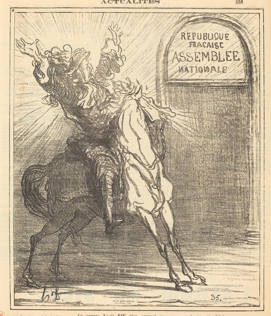 Honoré Daumier, ‘Ce pauvre Louis XIV n'en croyant pas ses yeux’, 1871, National Gallery of Art, Washington, D.C.