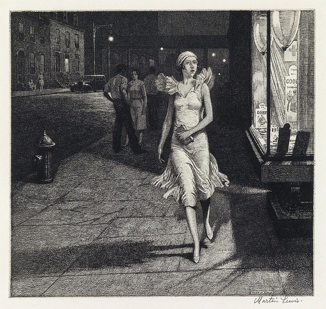 , 'Night in New York,' 1932, Kiechel Fine Art