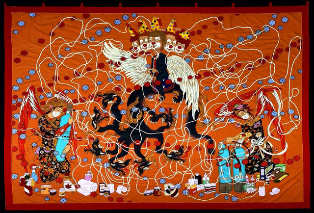 Khadim Ali, ‘That Is How It Was’, 2020, Textile Arts, Fabric tapestry, Aicon Gallery