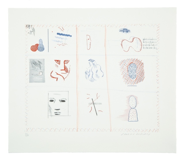 David Hockney, ‘Franco-American Mail from The Blue Guitar) (MCA Tokyo 182)’, 1976-1977, Forum Auctions