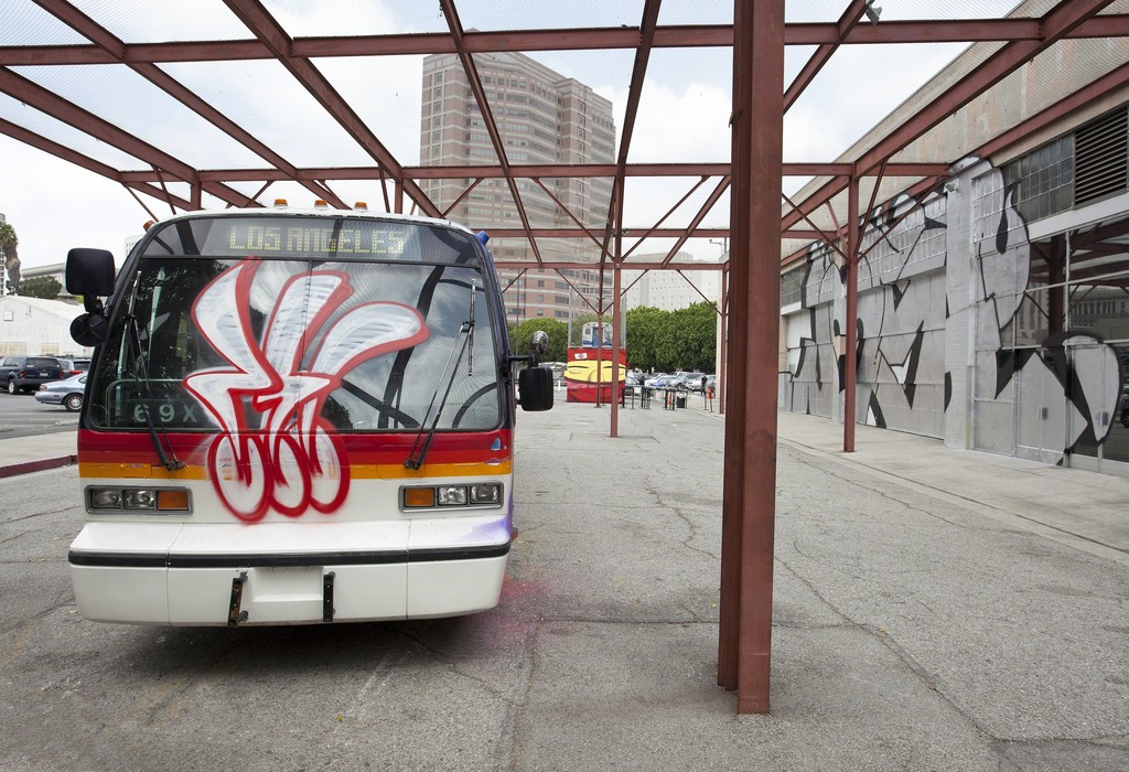 Installation view of "Art in the Streets" at MOCA, Los Angeles (2011) Installation view of "Art in the Streets" at MOCA, Los Angeles (2011)