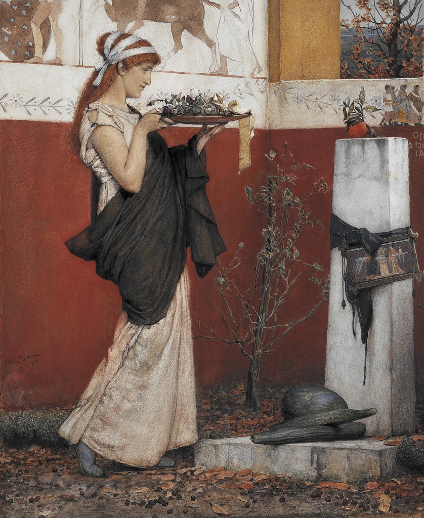 Lawrence Alma-Tadema, A Votive Offering, 1873, Lady Lever Art Gallery, National Museums Liverpool, Photo: © Courtesy of National Museums Liverpool, Lady Lever Art Gallery Lawrence Alma-Tadema, A Votive Offering, 1873, Lady Lever Art Gallery, National Museums Liverpool, Photo: © Courtesy of National Museums Liverpool, Lady Lever Art Gallery