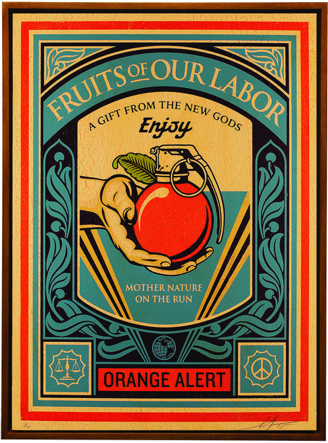 Shepard Fairey (OBEY), ‘Fruits of our Labor’, 2015, Underdogs Gallery