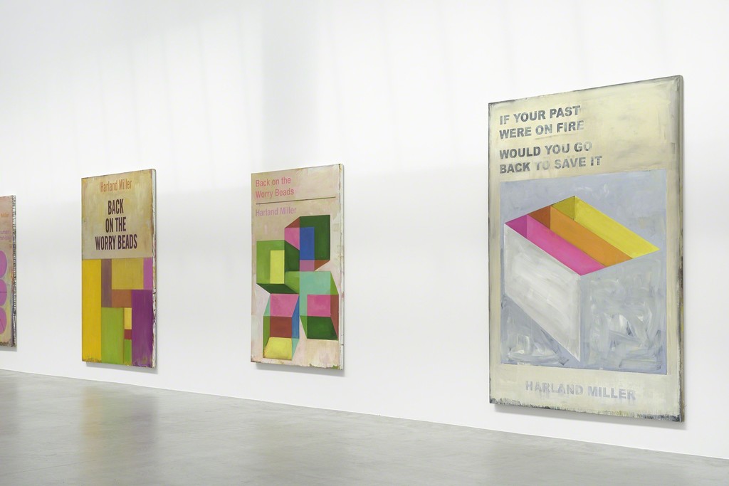 Installation View, Harland Miller, Tonight We Make History (P.S. I Can't Be There), 2016, Image courtesy the artist and Blain|Southern Installation View, Harland Miller, Tonight We Make History (P.S. I Can't Be There), 2016, Image courtesy the artist and Blain|Southern