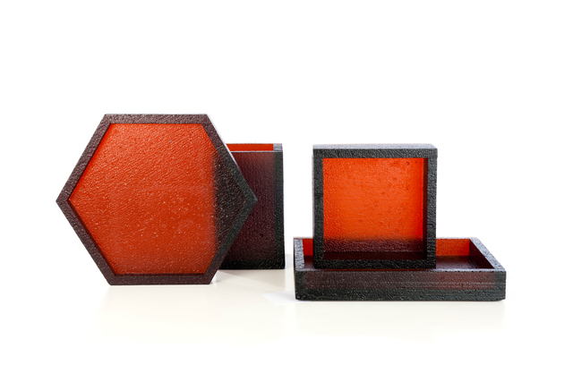 Sylvain Willenz, ‘'Blocks' red 208’, 2012, Design/Decorative Art, Glass, Victor Hunt Designart Dealer
