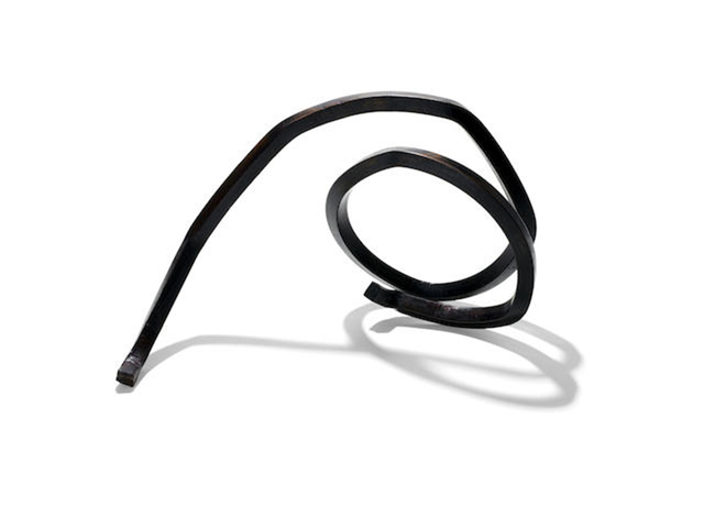 Bernar Venet, ‘Undetermined Line’, 1987, Sculpture, Rolled steel with patina, William Shearburn Gallery