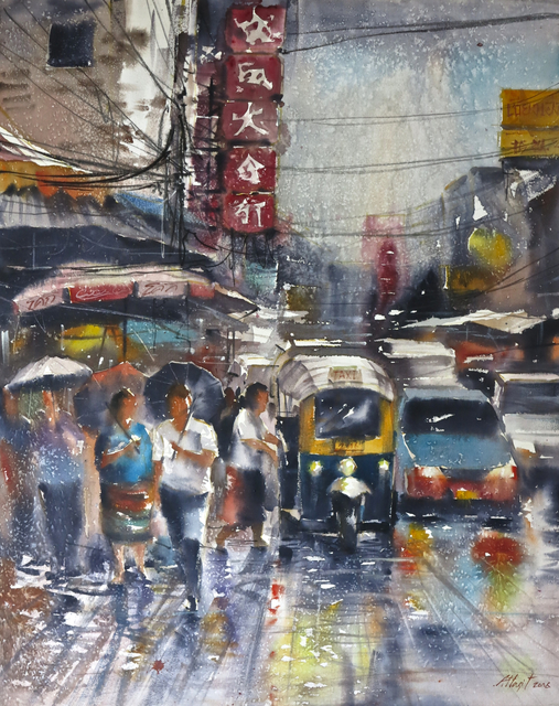 Attasit Pokpong, ‘Walking in the Rain’, 2006, MLA Gallery