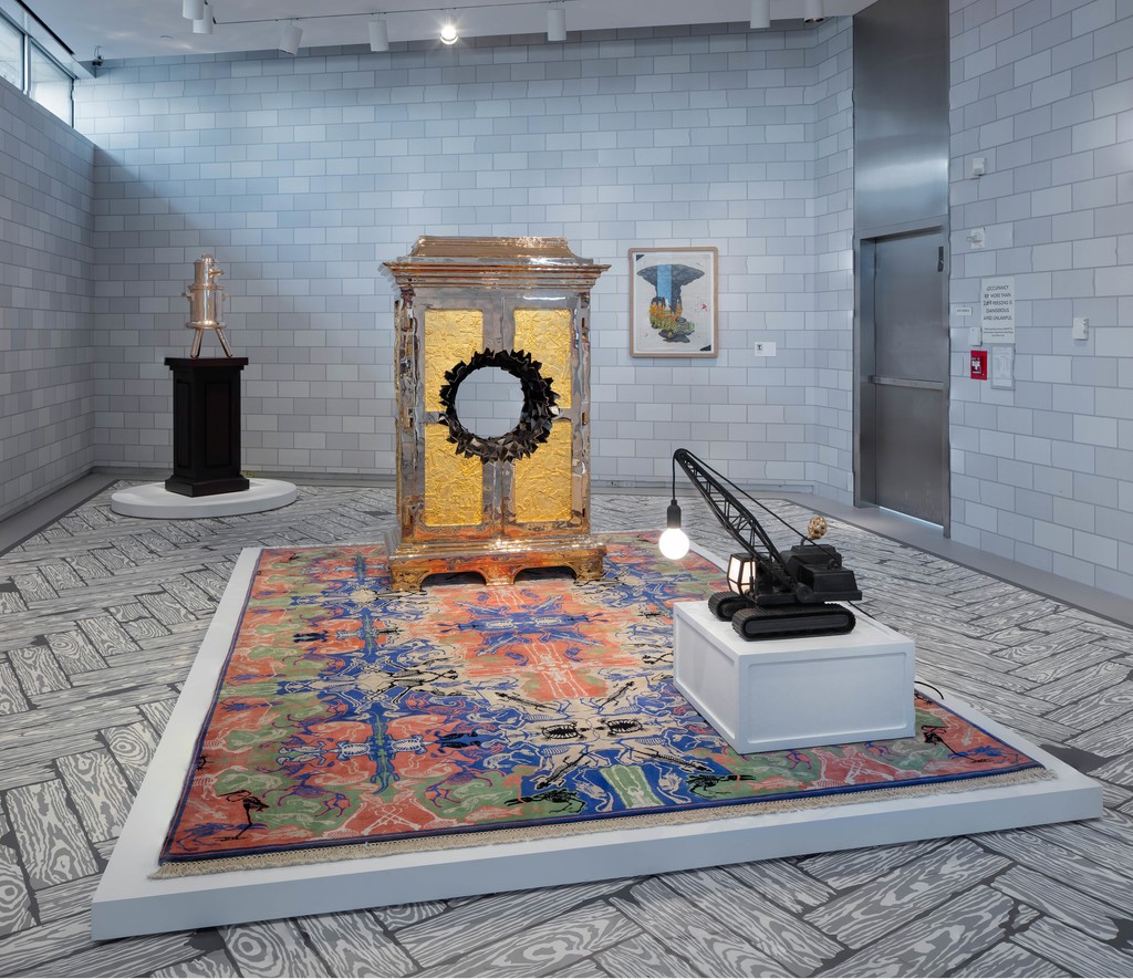 Installation view of ‘Studio Job MAD HOUSE’, 2016.
Photo by Butcher Walsh. Courtesy of the Museum of Arts and Design. Installation view of ‘Studio Job MAD HOUSE’, 2016.
Photo by Butcher Walsh. Courtesy of the Museum of Arts and Design.