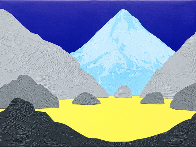 David Wightman, ‘Cecily ii’, 2018, Painting, Acrylic and vinyl wallpaper, Duran Mashaal
