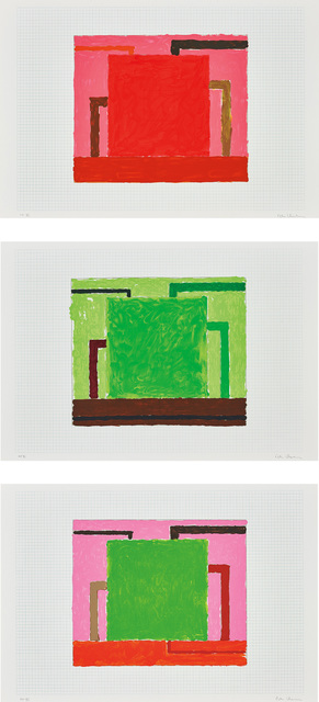 Peter Halley, ‘Core; Display; and Fluke’, 1991, Print, The complete set of three screenprints with lithograph in colours, on Coventry rag paper, with full margins., Phillips
