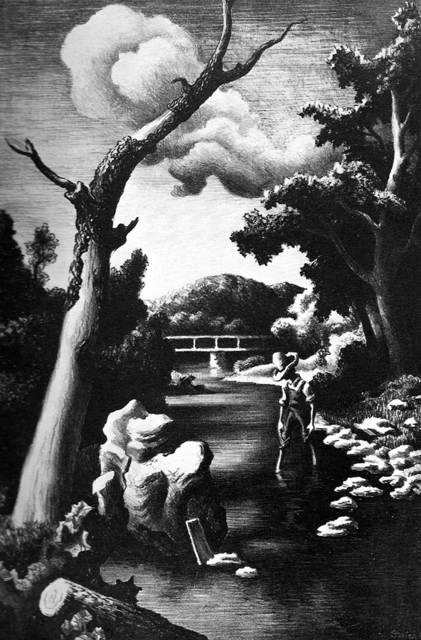 Thomas Hart Benton, ‘Shallow Creek’, 1939, Kiechel Fine Art