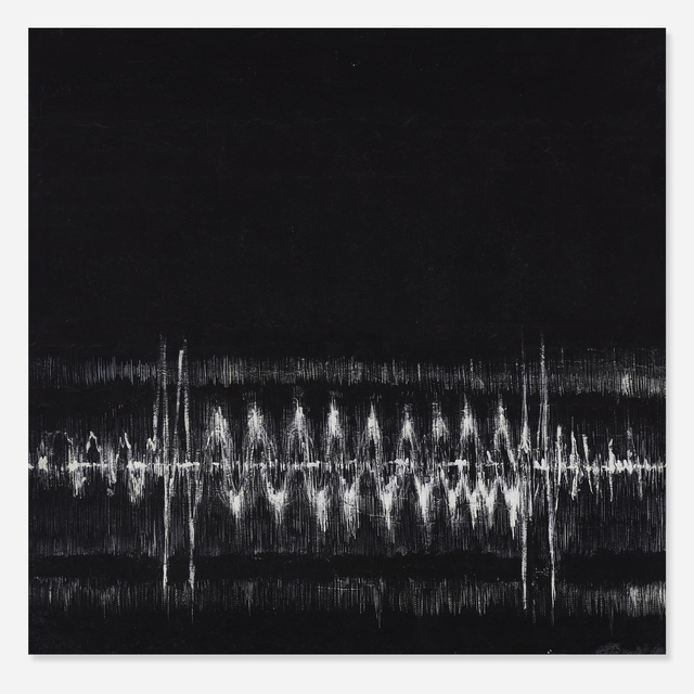 Bernard Quentin, ‘Champ Magnetique 5 (Electronic Series A)’, 1962, Painting, Oil and paper on linen, Rago/Wright